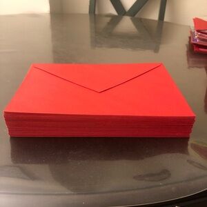 Red hallmark envelopes